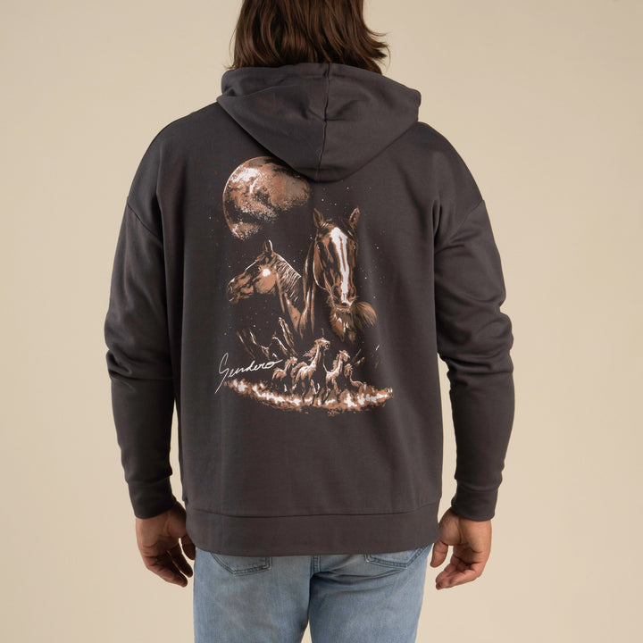 Sendero Midnight Riders Hoodie - VINTAGE BLACK - Sun Diego Boardshop