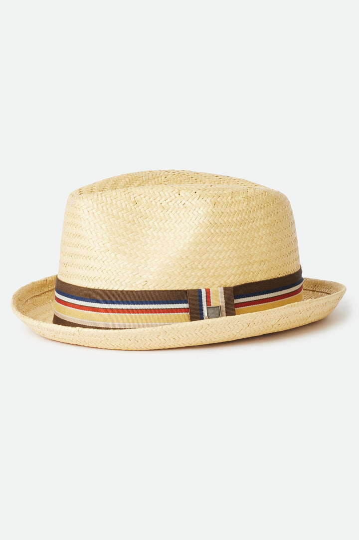 Castor Straw Fedora - Tan - Sun Diego Boardshop