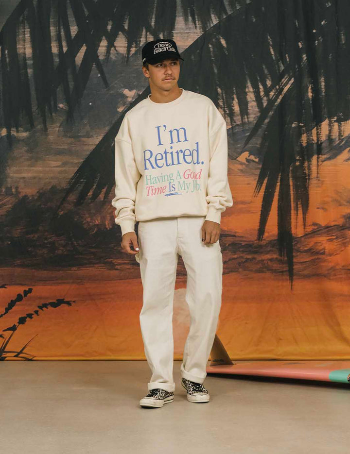 Duvin RETIRED CREW SWEATER - BLUE - Sun Diego Boardshop