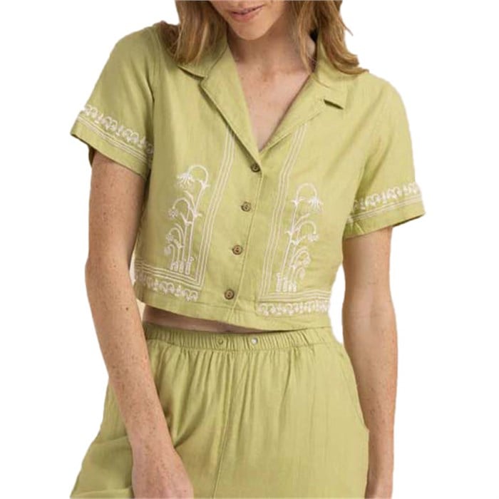Roark Camp Short Sleeve Button Up Shirt - Pear - Sun Diego Boardshop