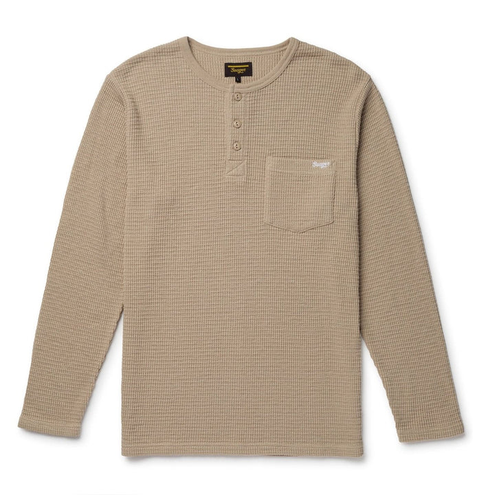 Seager Sawpit Henley LS Thermal - STONE - Sun Diego Boardshop