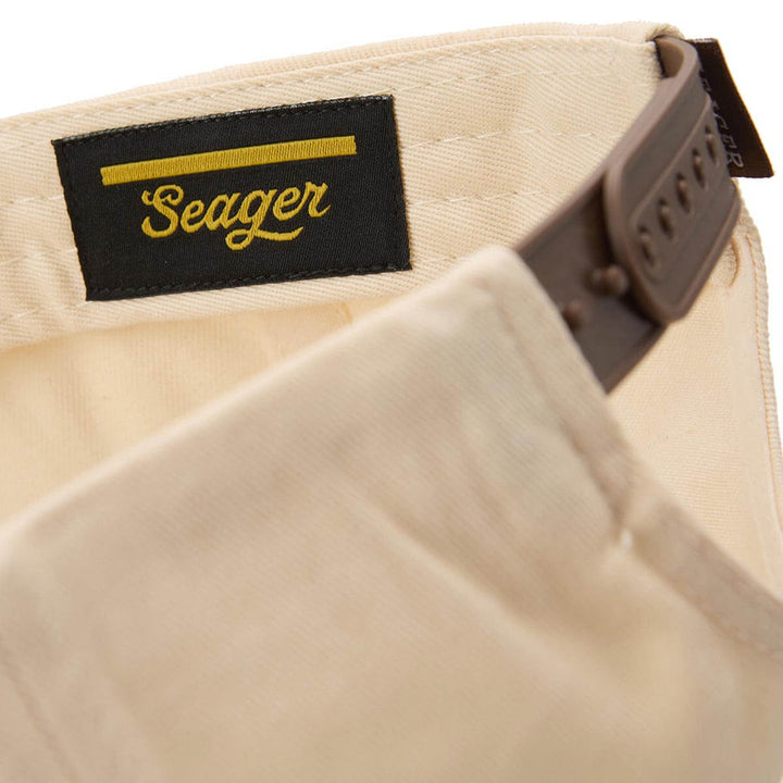 Seager Los Rios Canvas Snapback - Cream/Brown - Sun Diego Boardshop