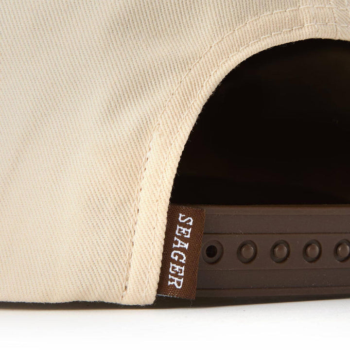 Seager Los Rios Canvas Snapback - Cream/Brown - Sun Diego Boardshop