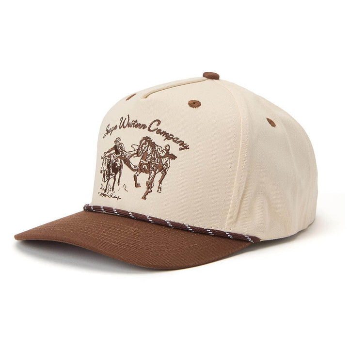 Seager Los Rios Canvas Snapback - Cream/Brown - Sun Diego Boardshop