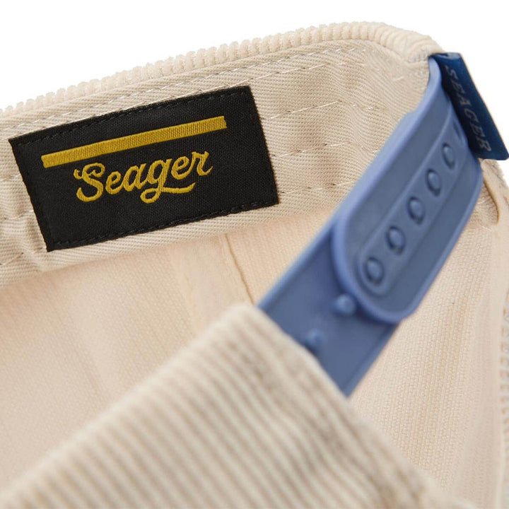 Seager Los Rios Corduroy Snapback - Cream/Blue - Sun Diego Boardshop