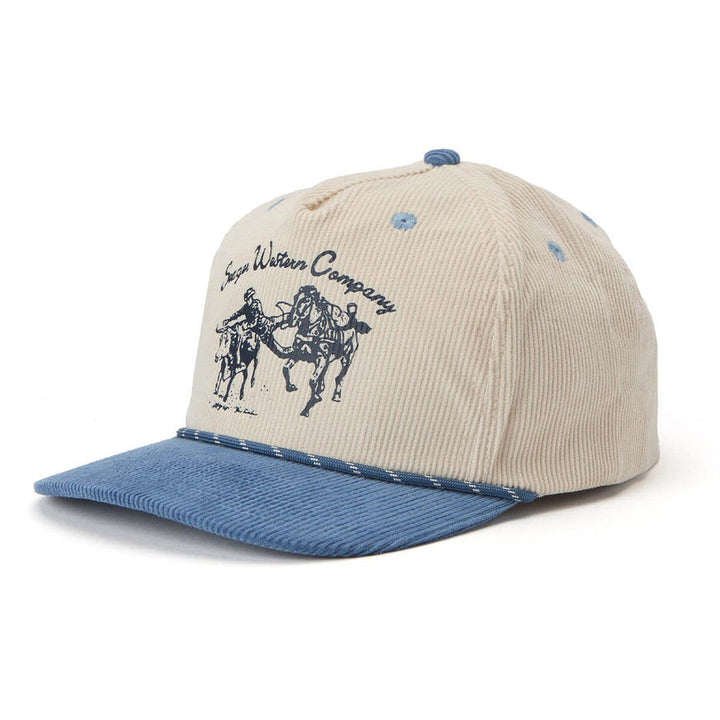 Seager Los Rios Corduroy Snapback - Cream/Blue - Sun Diego Boardshop