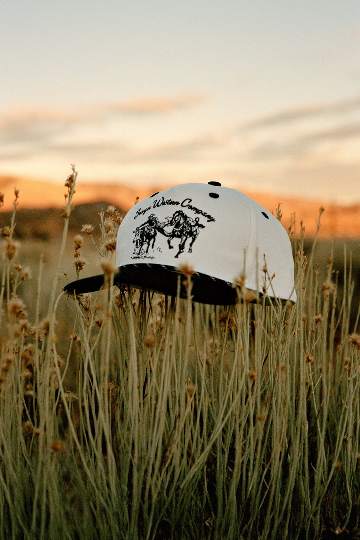 Seager Los Rios Canvas Snapback - CREAM/ BLACK - Sun Diego Boardshop