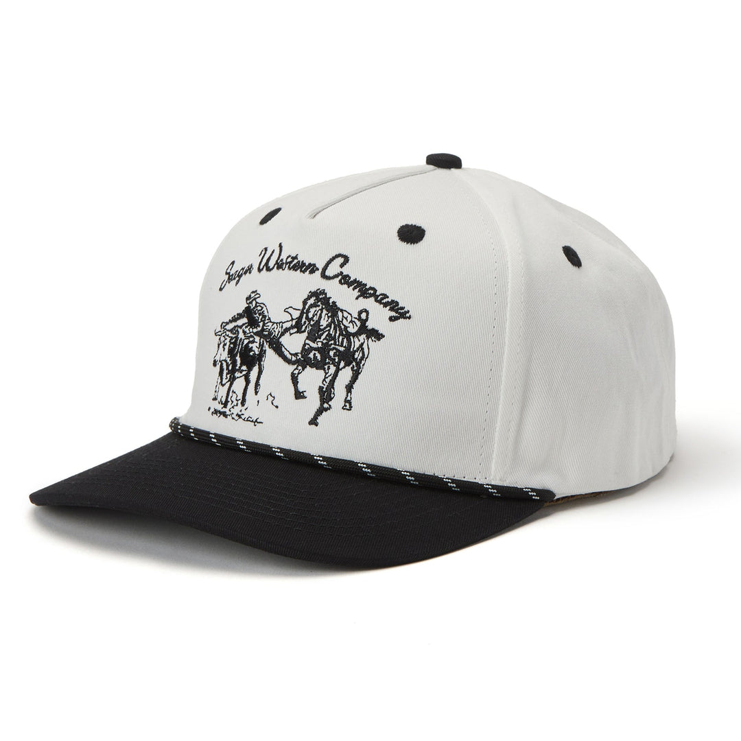 Seager Los Rios Canvas Snapback - CREAM/ BLACK - Sun Diego Boardshop