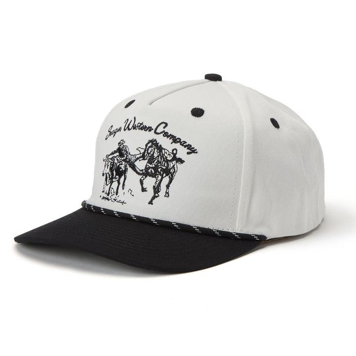 Seager Los Rios Canvas Snapback - CREAM/ BLACK - Sun Diego Boardshop