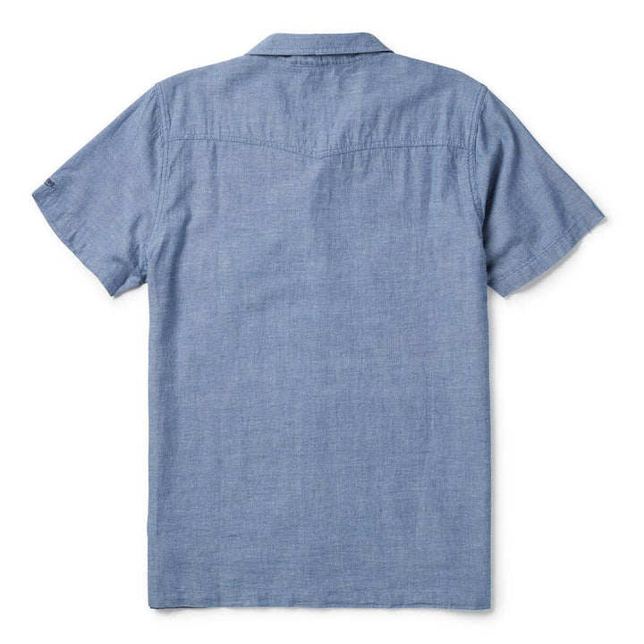Seager Whippersnapper Short Sleeve Shirt - Light Wash Chambray - Sun Diego Boardshop