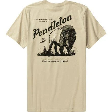 Pendleton Men's Vintage Buffalo Graphic Tee - Tan/Black - Sun Diego Boardshop