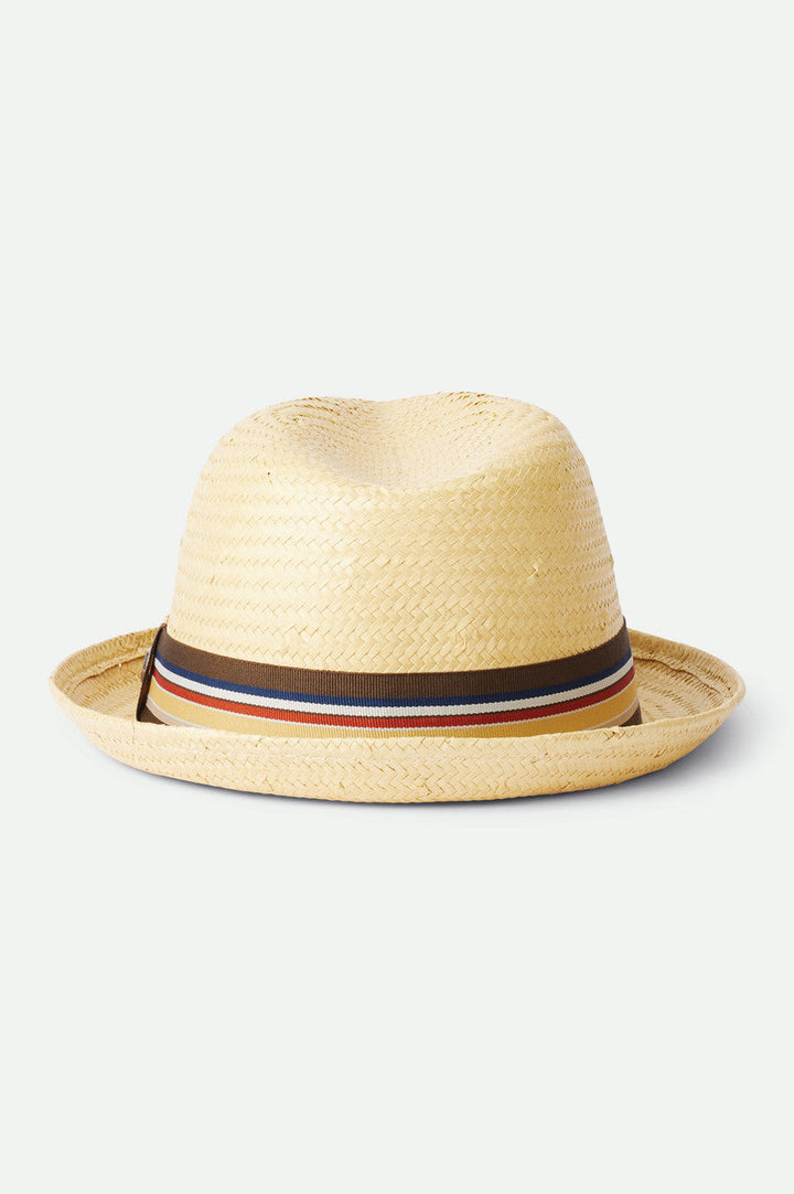 Castor Straw Fedora - Tan - Sun Diego Boardshop