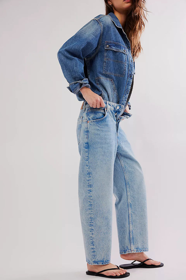 Free People We The Free Deep Trance Dropped Boyfriend Jeans - Sweet Dreams - Sun Diego Boardshop