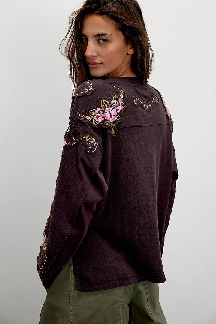 Free People We The Free Lilith Tee - Chocolate - Sun Diego Boardshop