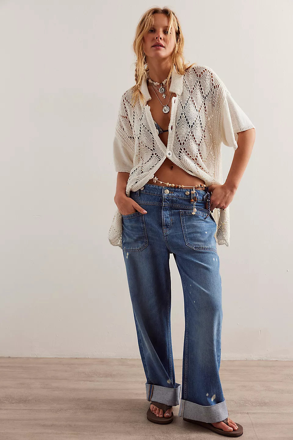 Free People We retailer the Free Cuffed Jeans