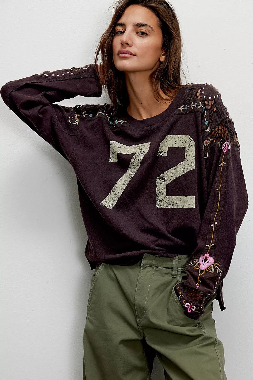 Free People We The Free Lilith Tee - Chocolate | Sun Diego… – Sun