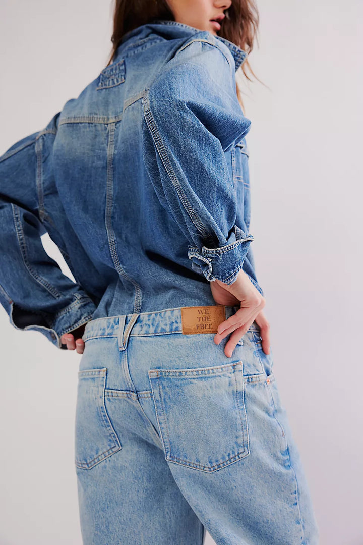 Free People We The Free Deep Trance Dropped Boyfriend Jeans - Sweet Dreams - Sun Diego Boardshop