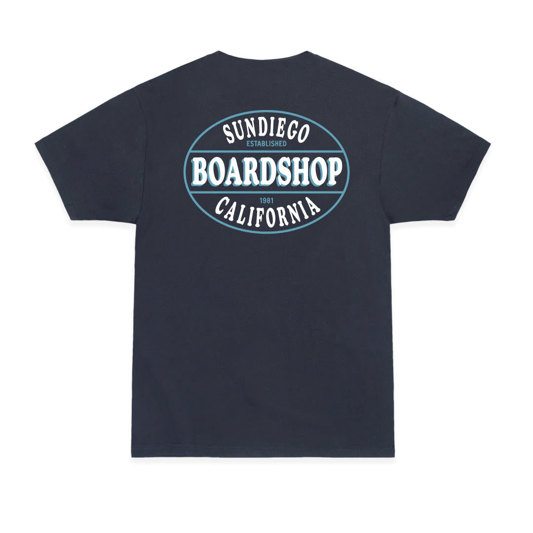 SunDiego SDBSCA T-Shirt - HEATHER BLUE - Sun Diego Boardshop