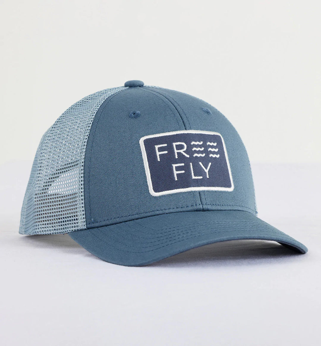 Free Fly Wave Trucker Hat - SLATE BLUE - Sun Diego Boardshop