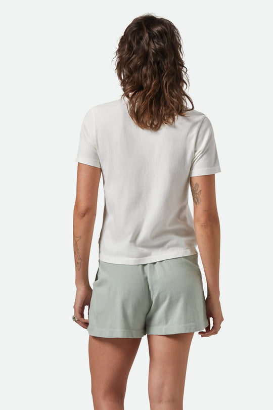 Brixton Carefree Organic Garment Dye Perfect T-Shirt - OFF WHITE - Sun Diego Boardshop