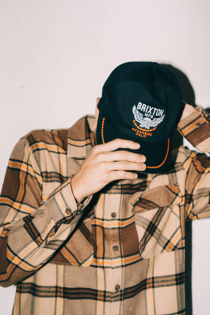 Brixton Waller Snapback - Black - Sun Diego Boardshop