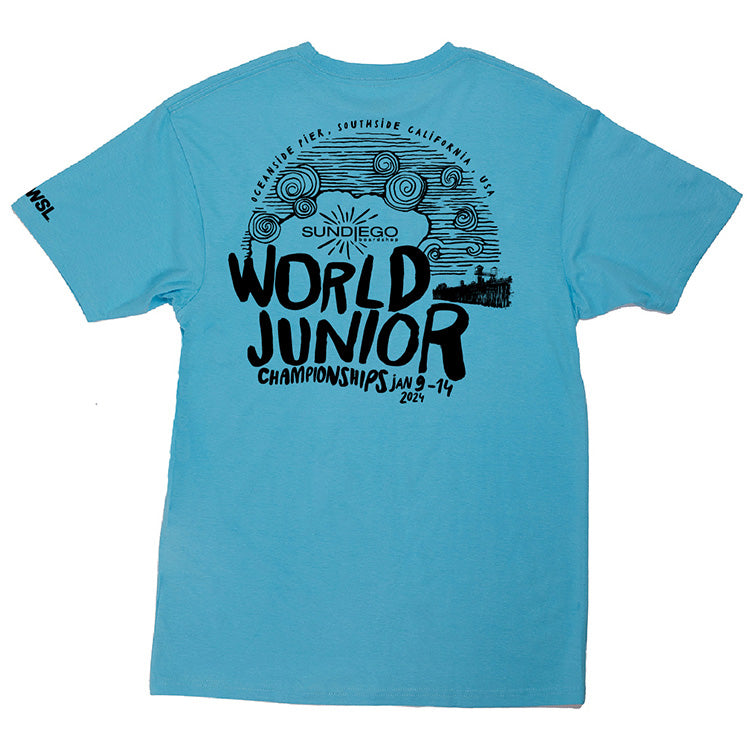 SUNDIEGO WSL Short Sleeve T-shirt - Pacific Blue - Sun Diego Boardshop