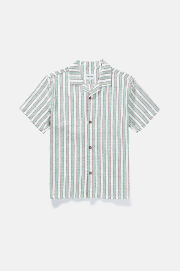 Rhythm Vacation Stripe Ss Shirt - Sea Green - Sun Diego Boardshop