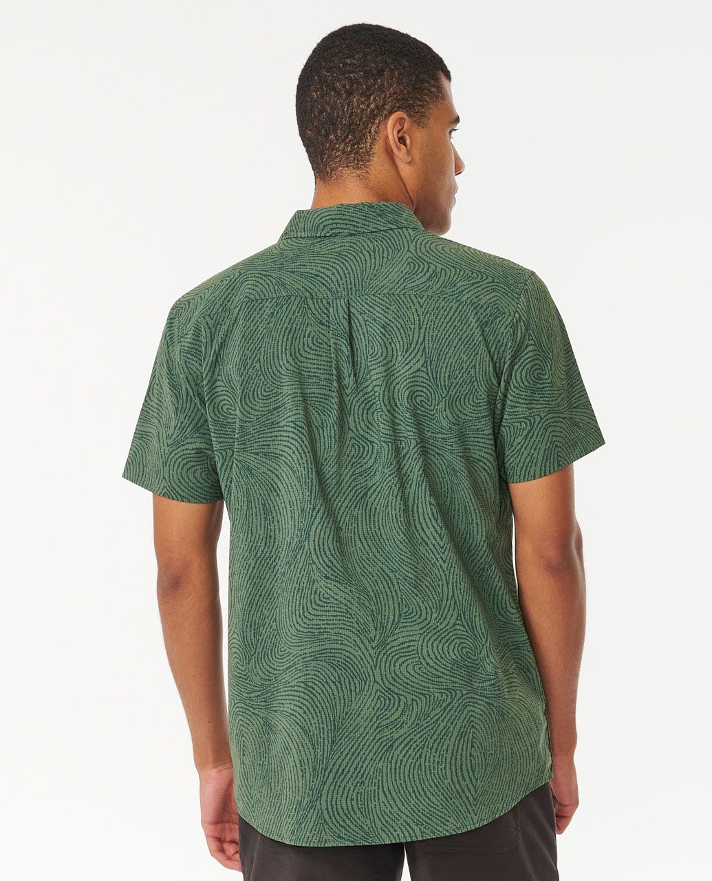 Rip Curl Searchers Short Sleeve Shirt - Dark Olive - Sun Diego Boardshop