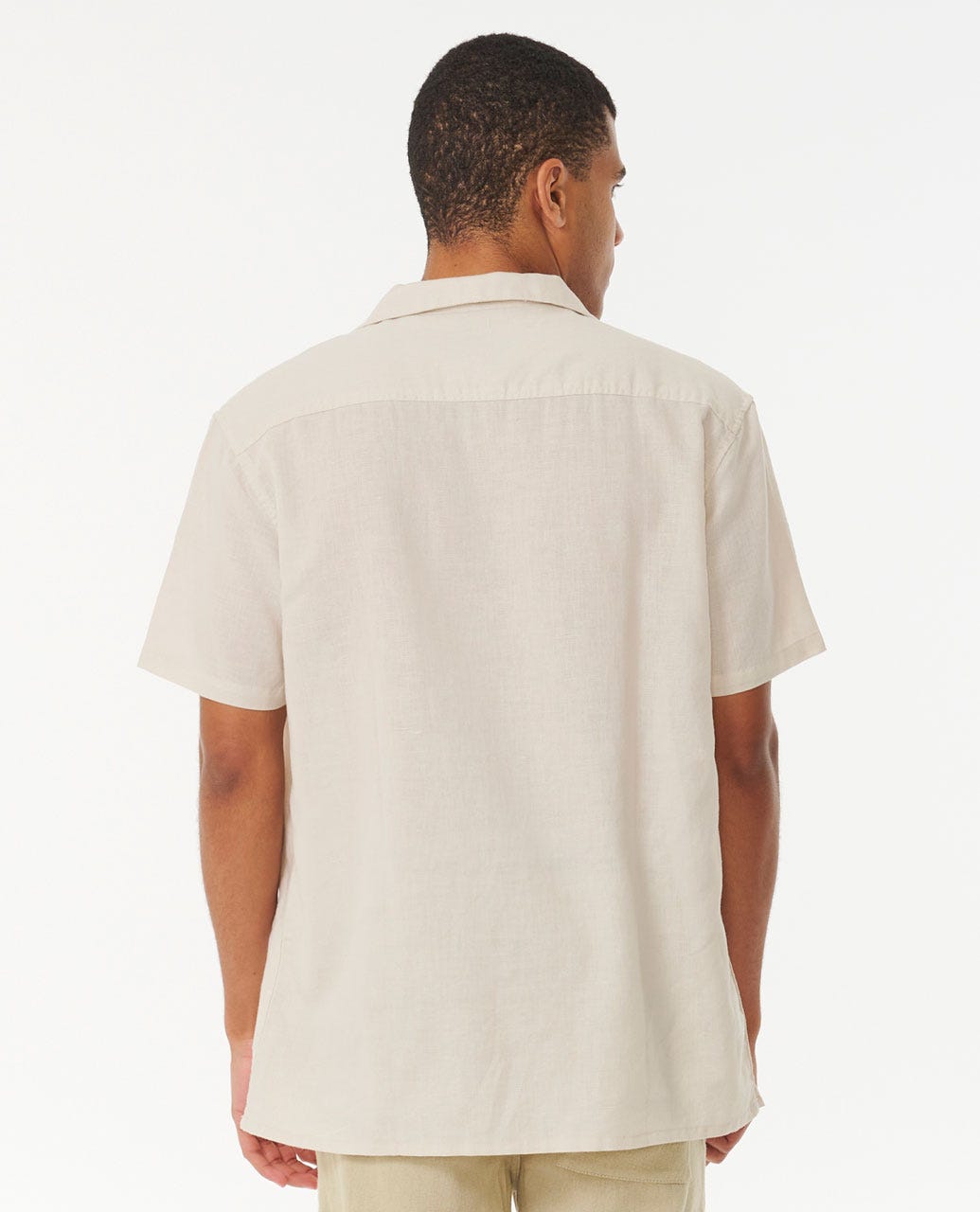 Rip Curl Mod Tropics Vert Short Sleeve Shirt - Bone - Sun Diego Boardshop