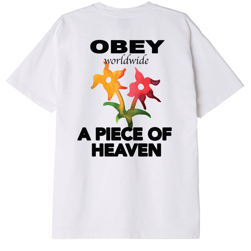 Obey A Piece Of Heaven Heavyweight T-Shirt - White - Sun Diego Boardshop