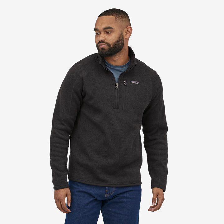 Patagonia Men's Better Sweater 1/4-Zip Fleece - Black - Sun Diego Boardshop