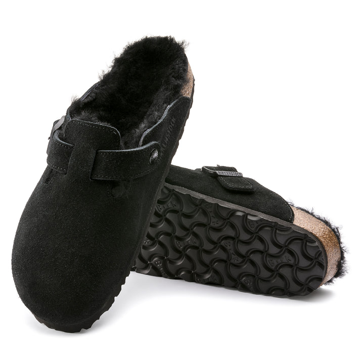 Birkenstock Boston Shearling - Black - Sun Diego Boardshop