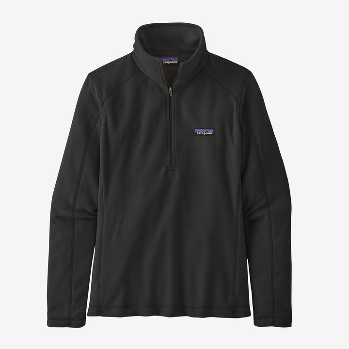 Patagonia Women's Micro D 1/4-Zip Fleece - Black - Sun Diego Boardshop