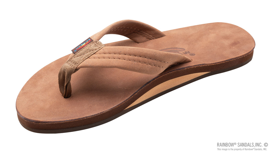 Rainbow Luxury Leather - Single Layer Arch  Support - Nogales Wood - Sun Diego Boardshop