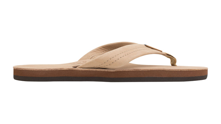 Rainbow Single Layer Arch Support Premier Leather With 1" Strap - Sierra Brown - Sun Diego Boardshop