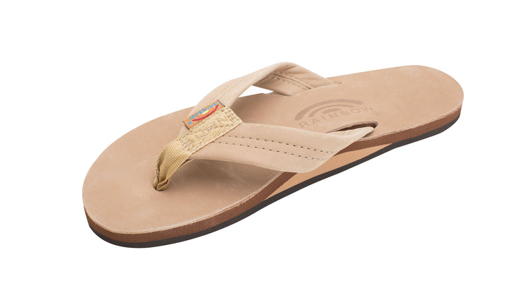 Rainbow Women's Single Layer Arch Support Premier Leather With 1" Strap - Sierra Brown - Sun Diego Boardshop