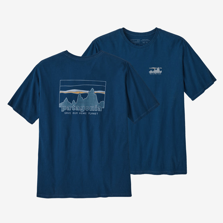 Patagonia Men's '73 Skyline Organic T-Shirt - Lagom Blue - Sun Diego Boardshop