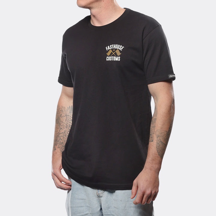 FASTHOUSE 68 Trick Tee - BLACK/VINTAGE/GOLD - Sun Diego Boardshop