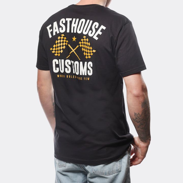 FASTHOUSE 68 Trick Tee - BLACK/VINTAGE/GOLD - Sun Diego Boardshop