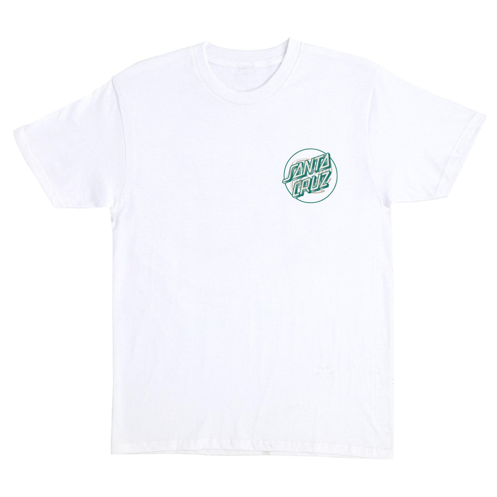 Santa Cruz Beginning Dot Mens Santa Cruz T-Shirt - White - Sun Diego Boardshop