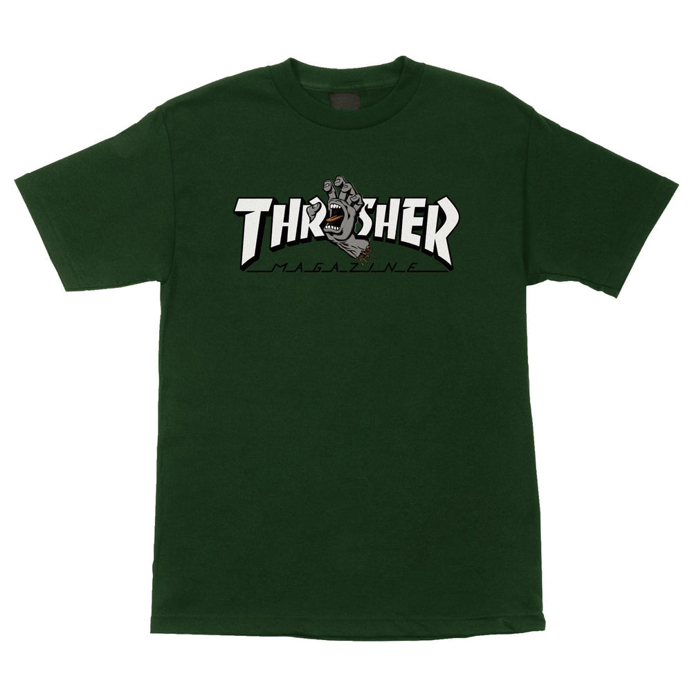 Santa Cruz Thrasher Screaming Logo Santa Cruz Men's T-Shirt - Forest - Sun Diego Boardshop