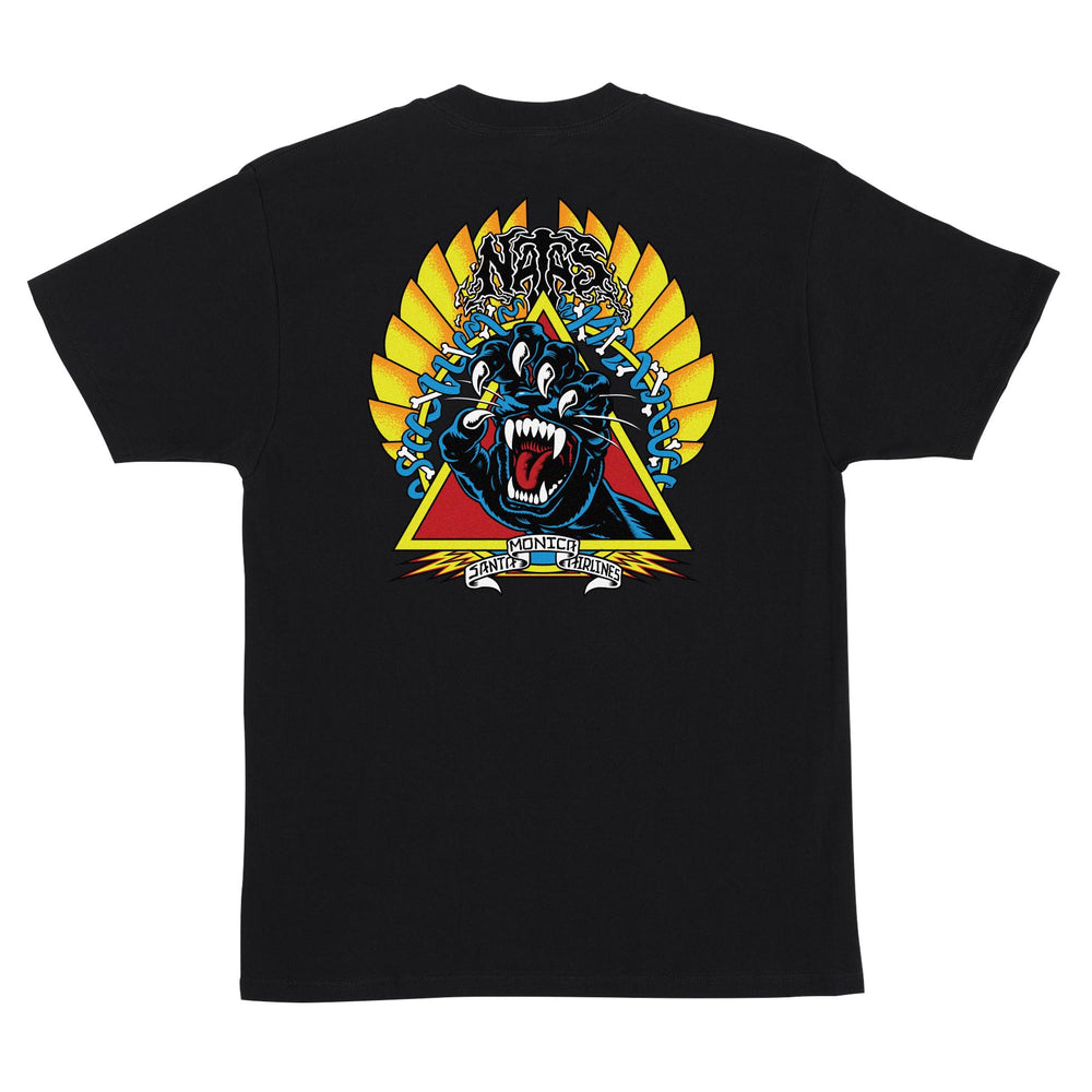Santa Cruz Natas Screaming Panther Mens Santa Cruz T-Shirt - Black - Sun Diego Boardshop