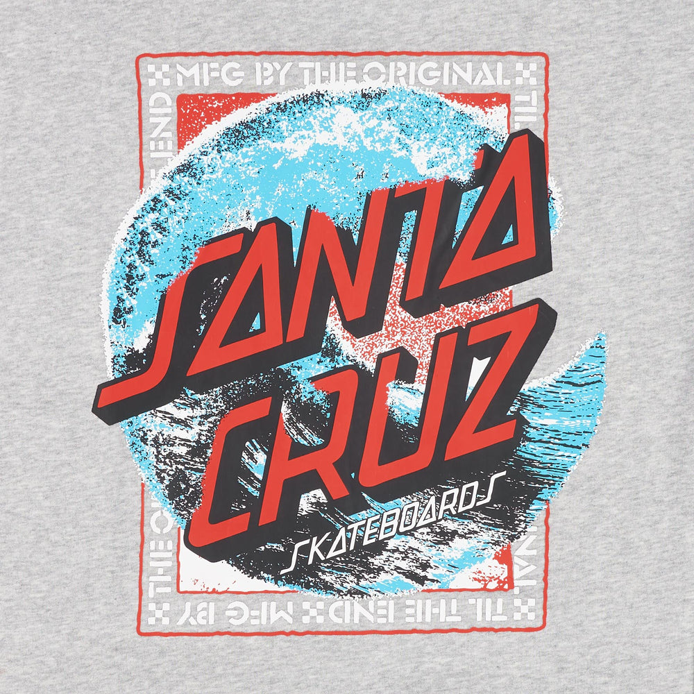 Santa Cruz Breaker Dot Mens Santa Cruz Zip Hoodie - Heather Grey - Sun Diego Boardshop