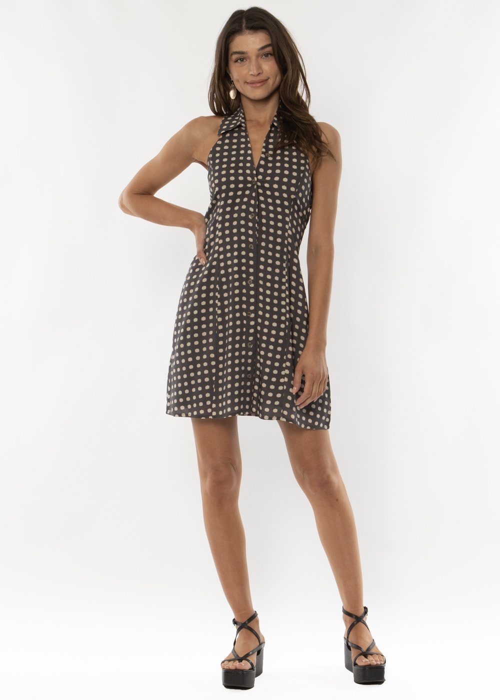 Amuse Society Lolita Woven Halter Dress
