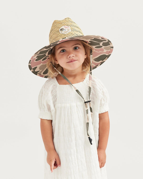 Hemlock Willow Little Kids Straw Lifeguard Hat Multi Colored