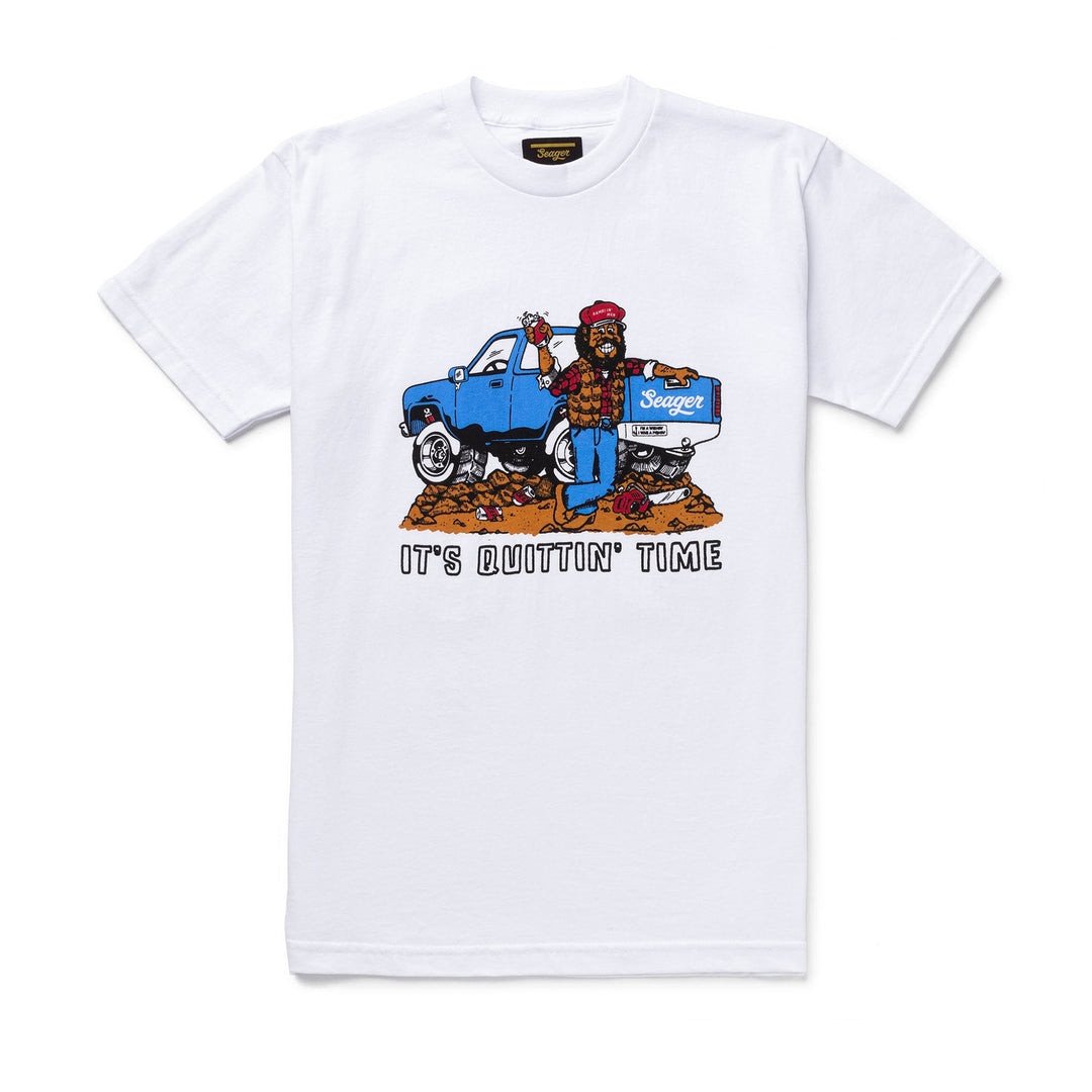 Seager Quittin' Time Heavyweight Tee - White - Sun Diego Boardshop