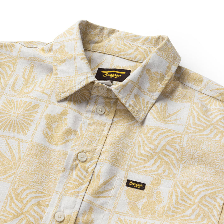Seager Schooner 3/4 Button S/S Shirt - Desert Gold - Sun Diego Boardshop