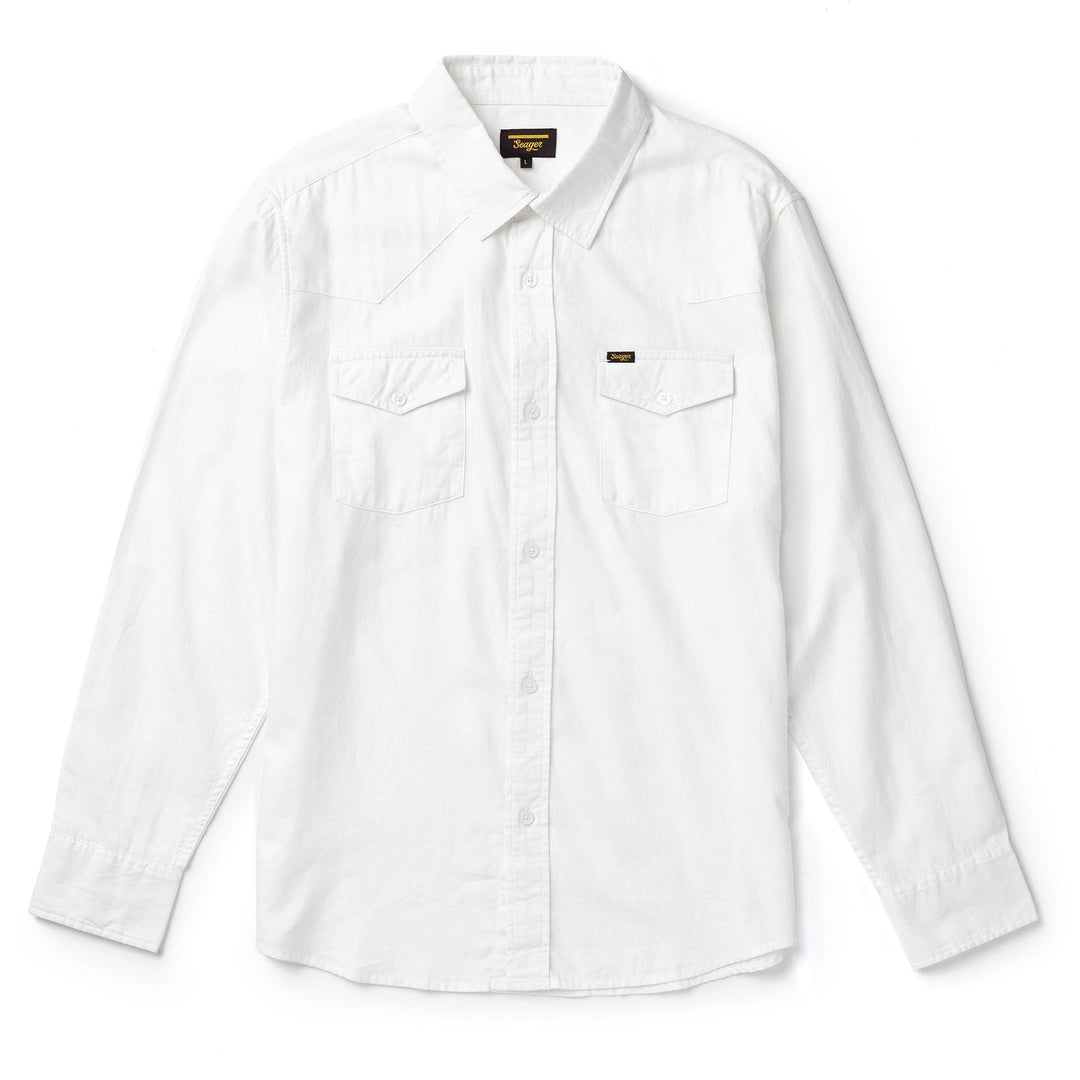 Seager Amarillo L/S Shirt - White - Sun Diego Boardshop