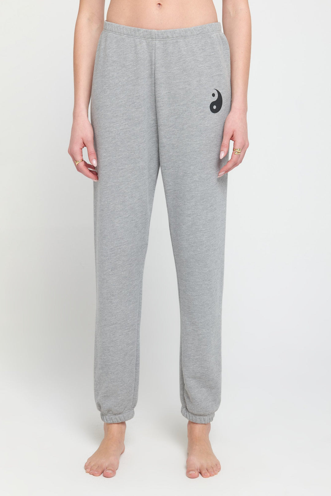 Spiritual Gangster Yin Yang Luna Sweatpant - Heather Ash - Sun Diego Boardshop