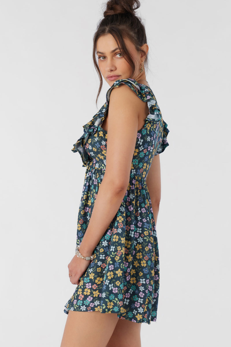 O'Neill Zaina Layla Floral Dress - Multi Clr - Sun Diego Boardshop